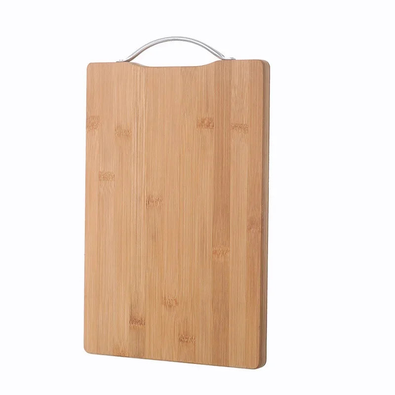 Eco-Friendly Double-Sided Bamboo Cutting Board - Durable Kitchen Chopping Board with Hanging Handle