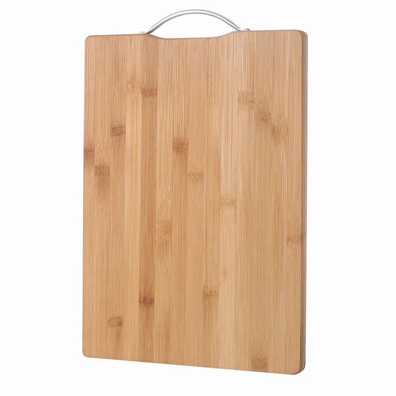 Eco-Friendly Double-Sided Bamboo Cutting Board - Durable Kitchen Chopping Board with Hanging Handle